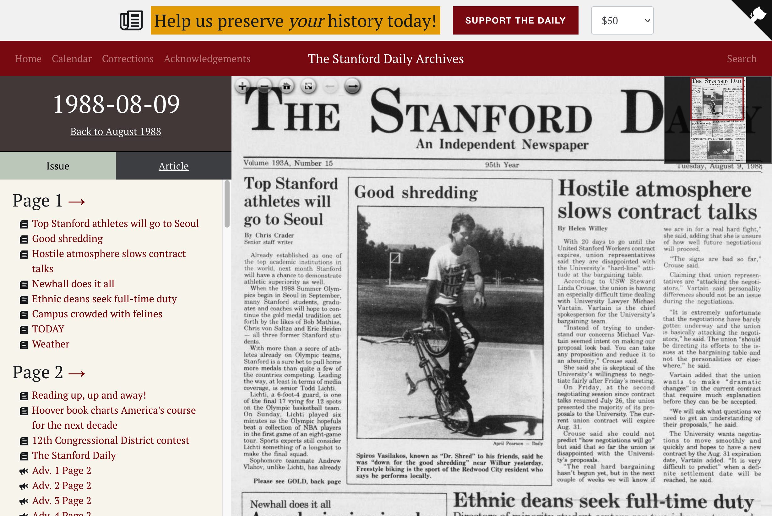 The Stanford Daily Archives